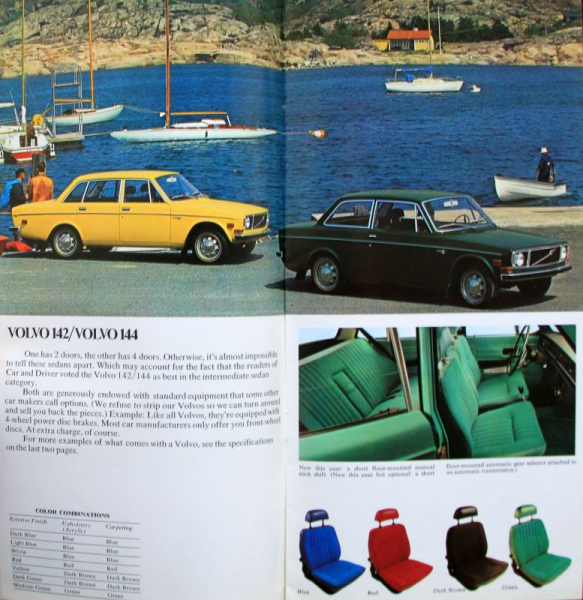 Volvo Modellprogramm 1972 Automobilprospekt (11770)