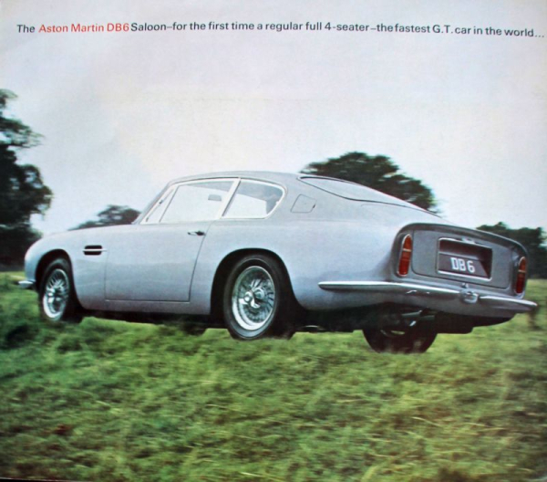 Aston Martin DB 6 Saloon Modellprogramm 1966 Automobilprospekt (11787)