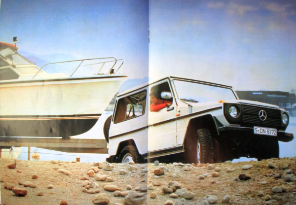 Mercedes-Benz 240 GD - 280 GE Geländewagen Modellprogramm 1984 Automobilprospekt (11781)