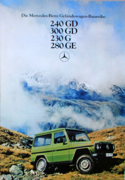 Mercedes-Benz 240 GD - 280 GE Geländewagen Modellprogramm 1979 Automobilprospekt (11780)