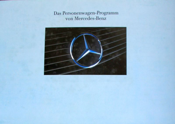 Mercedes-Benz Modellprogramm 1990 Automobilprospekt (11783)