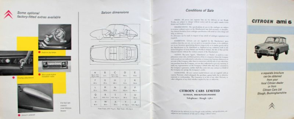 Citroen DS Modellprogramm 1963 "Unique Citroen" Automobilprospekt (11753)