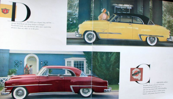 Chrysler Modellprogramm 1952 "Everywhere" Automobilprospekt (11756)