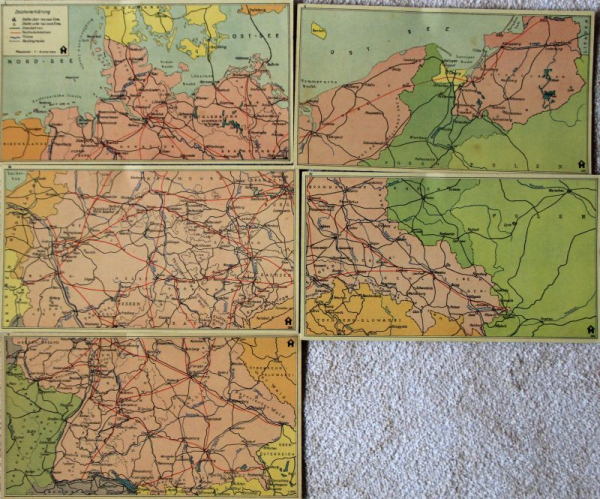 Hauser Reichsautobahn "Unser Deutschland" Autobahn-Brettspiel 1937 (11761)