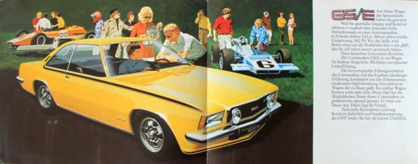 Opel Commodore GS/E Modellprogramm 1971 Automobilprospekt (11815)