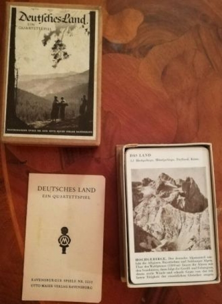 Ravensburger Spiele "Deutsches Land" 1936 Cardgame (5699)