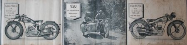 NSU Motorrad Modelprogram 1930 Dealer-Showroomposter (5997)