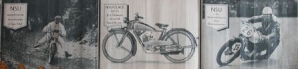 NSU Motorrad Modelprogram 1930 Dealer-Showroomposter (5997)
