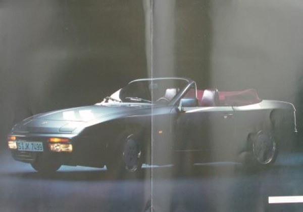 Porsche 944 S Convertible Modelprogram 1988 "Fahrfaszination nach oben unbegrenzt" Carbrochure (5976)