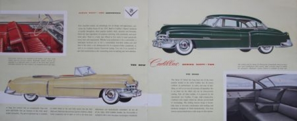 Cadillac Modellprogramm 1950 Automobilprospekt mit Originalumschlag (5949)