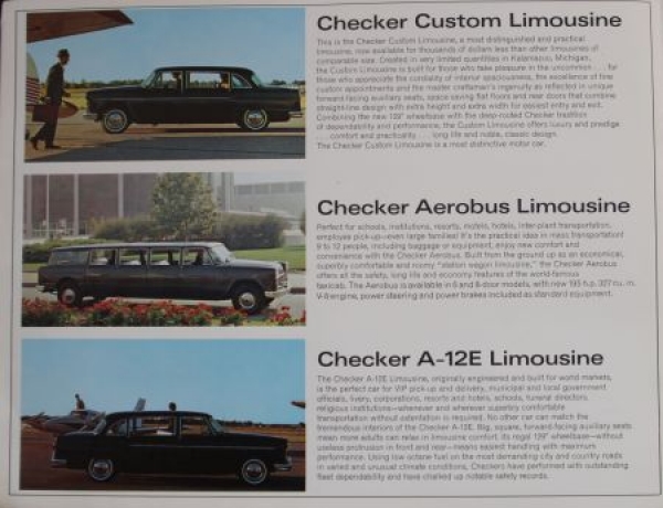 Checker Marathon Modelprogram 1967 Carbrochure (5948)