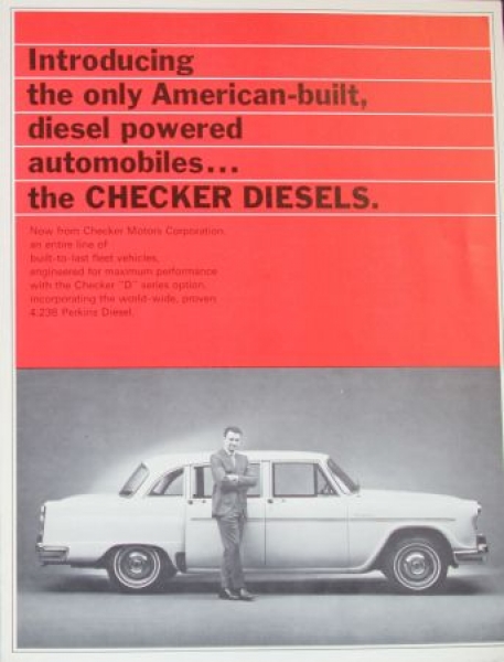 Checker Diesel Modelprogram 1969 Carbrochure (5960)