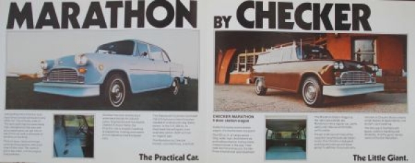Checker Modelprogram 1974 "Uncomlicated" Carbrochure (5957)