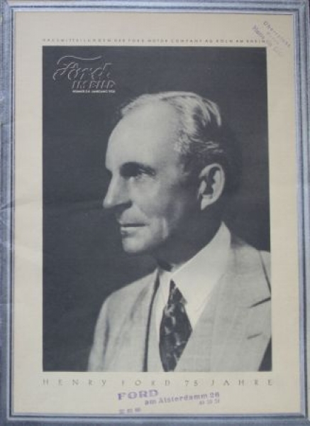 "Ford im Bild - Henry Ford 75 Jahre" Factory-Magazine 1938 (6903)