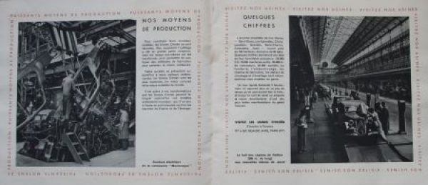 Citroen 7 CV - 11 CV Traction Avant Modellprogramm 1934 Automobilprospekt (5963)