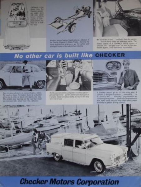 Checker Marathon Modelprogram 1967 three brochures lot (5952)