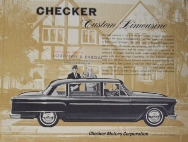 Checker Modelprogram 1964 four carbrochure lot (5953)