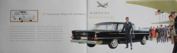 Opel Kapitaen Modelprogram 1959 Carbrochure (5930)