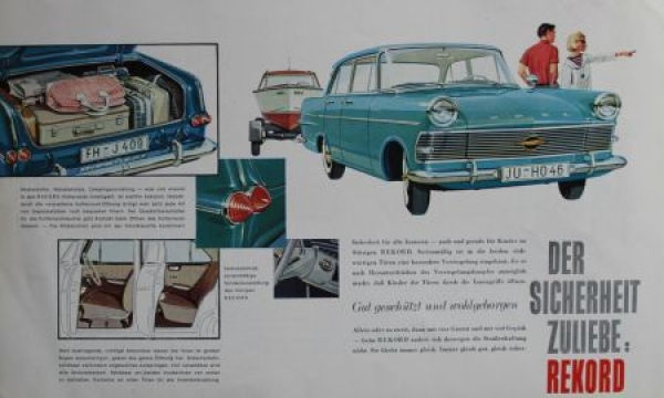 Opel Rekord Modelprogram 1960 "Ein Neuer von Opel" Carbrochure  (5927)