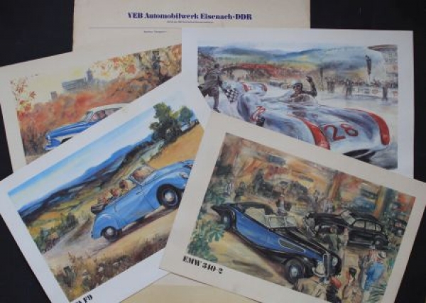 IFA VEB Automobilwerke "Automobile aus Eisenach" 1975 Automobilprospekt-Mappe (5936)