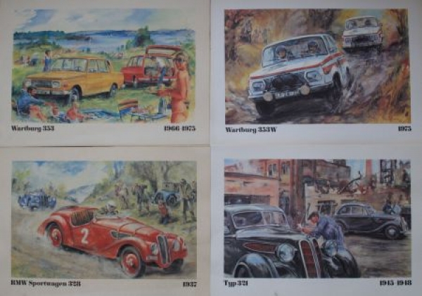 IFA VEB Automobilwerke "Automobile aus Eisenach" 1967 Carbrochure-Map (5936)