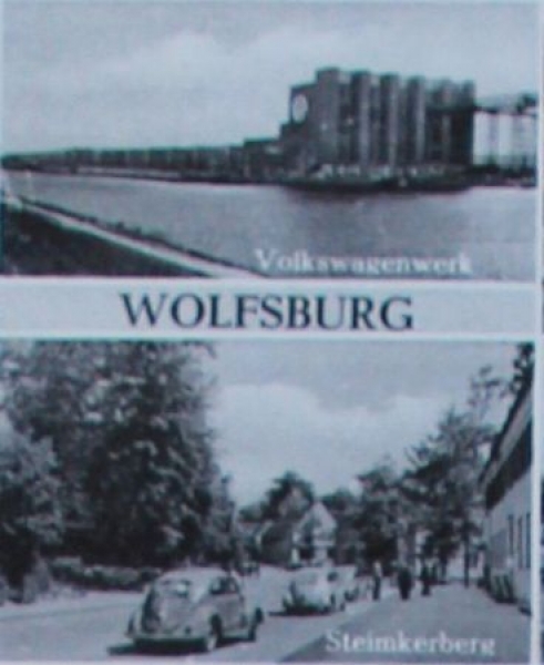 Volkswagen Wolfsburg with VW-Factory 1951 postcard (5894)