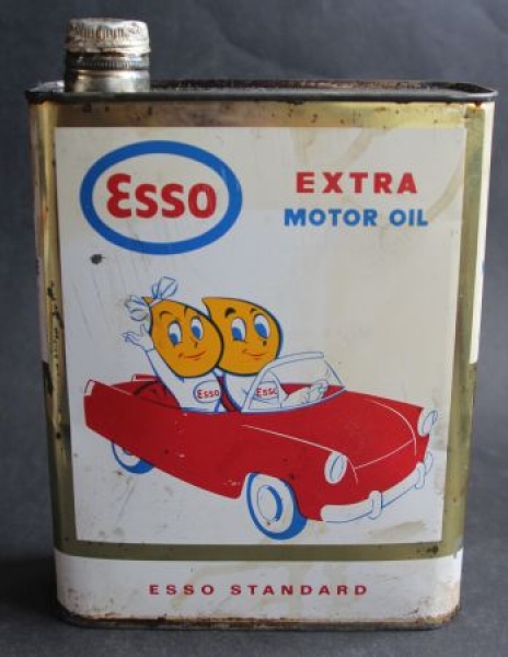 Esso Oilcan 1960 "Extra Motor Oil Multigrade HD" 2 Liter (0890)