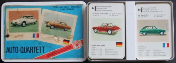 Altenburg Spielkarten "Auto-Quartett" 1965 Kartenspiel (5850)