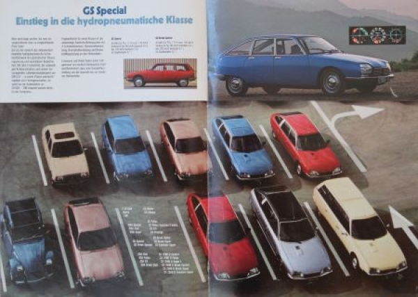 Citroen Modelprogram 1980  "Vorausdenken mit Citroen" Carbrochure (5725)