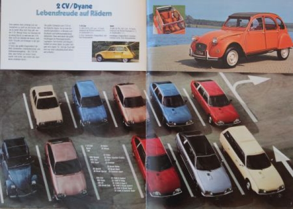 Citroen Modelprogram 1980  "Vorausdenken mit Citroen" Carbrochure (5725)