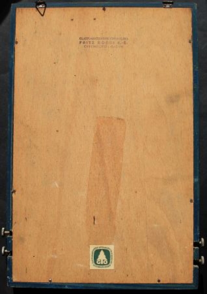Mager & Wedemeyer Engine All-Year-Calendar 1960 glas on wood (6482)