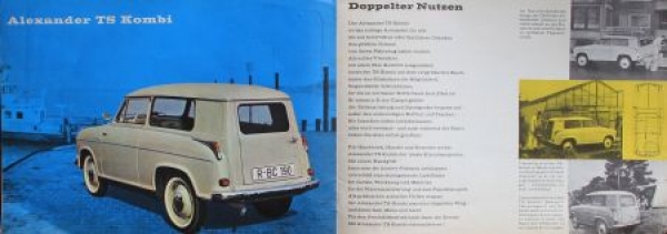 Lloyd Alexander TS Modelprogram 1958 Carbrochure (8475)