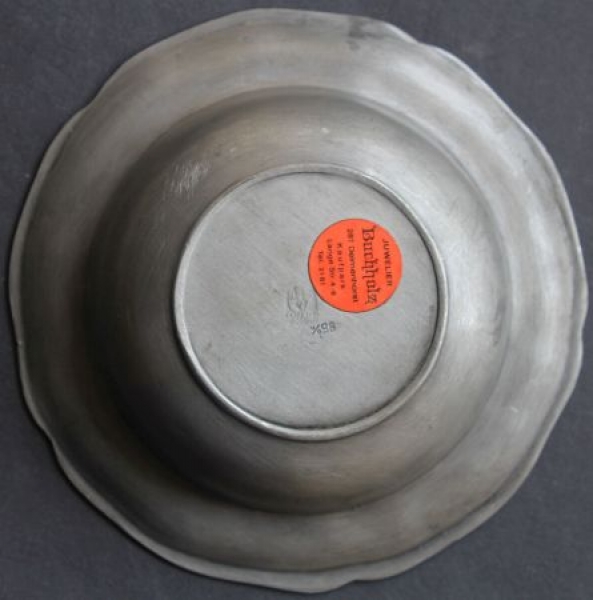 ADAC Honor-Porringer 1975 "25 Jahre Mitgliedschaft" Local Club Delmenhorst tin (5848)
