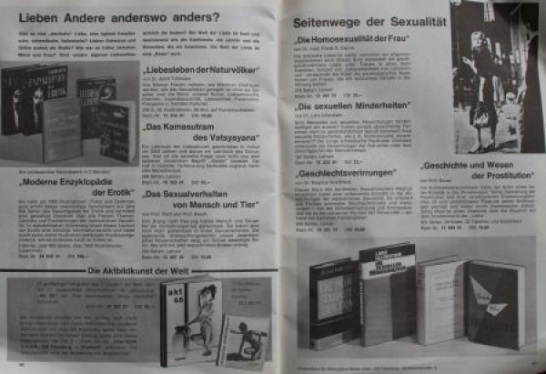 Beate Uhse Catalog "Glücklich - ein Leben lang" 1966 Mailorderhouse-Yearbook (5611)