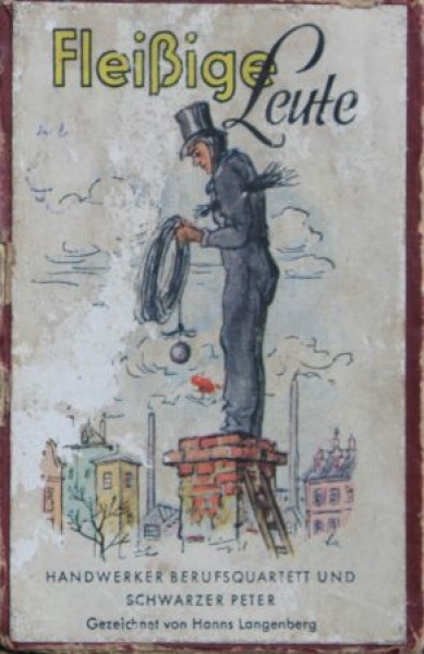 Unger Spielkarten "Fleißige Leute - Schwarzer Peter" 1938 Cardgame (5604)