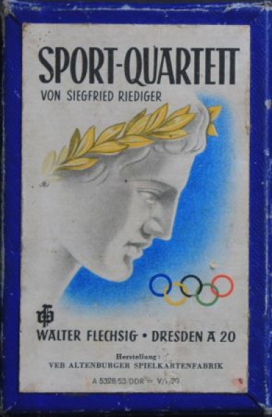 Altenburg Spielkarten "Sport-Quartett" 1953 Cardgame (9527)