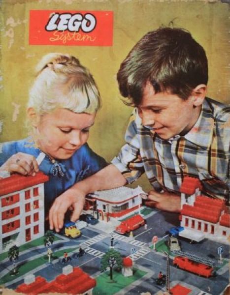 Lego System Werbe-Spielplatte 1960 ausklappbar (5620)