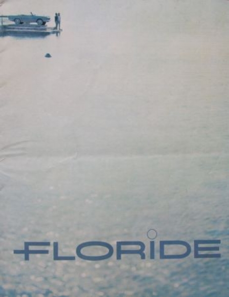 Renault Floride Modelprogram 1962 Carbochure (5709)