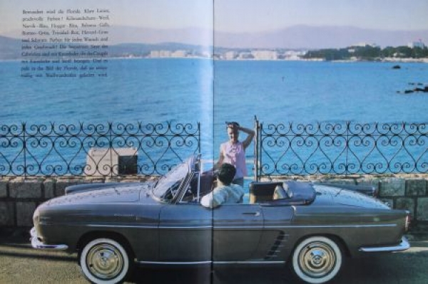 Renault Floride Modelprogram 1962 Carbochure (5709)