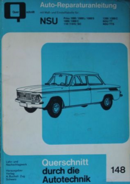 Bucheli "NSU Prinz 1000 Repairmanual" 1968 Volume 148 (5791)