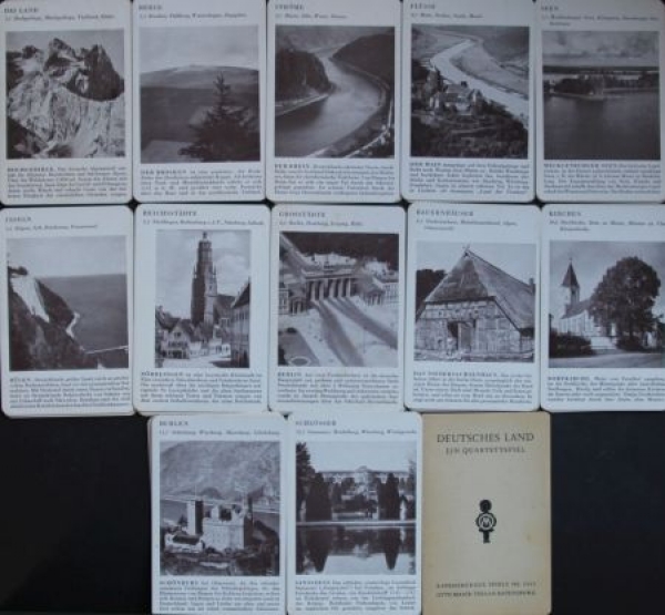 Ravensburger Spiele "Deutsches Land" 1936 Cardgame (5699)