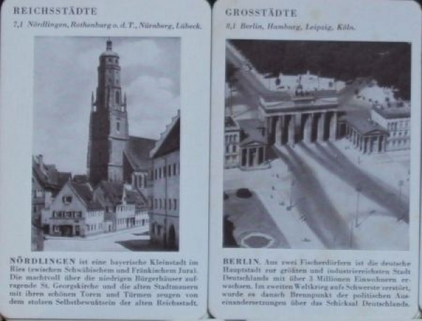 Ravensburger Spiele "Deutsches Land" 1936 Cardgame (5699)