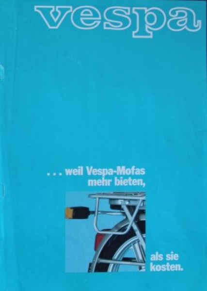 Vespa Mofas Modellprogramm 1978 "...weil Vespa Mofas mehr bieten" Motorradprospekt (5735)