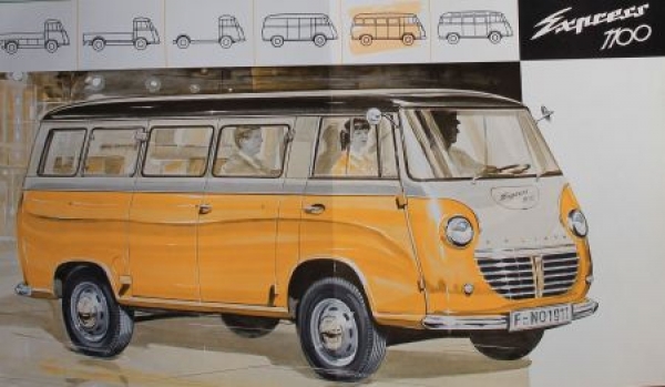 Goliath Express 1100 Kombinationswagen 1958 Carbrochure (5714)