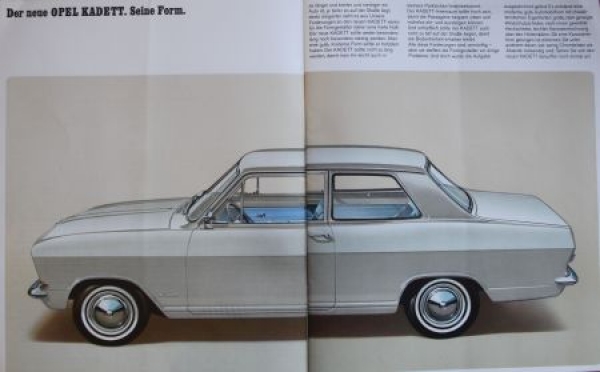Opel Kadett Modelprogram 1967 "Der neue Kadett" Carbrochure (5710)