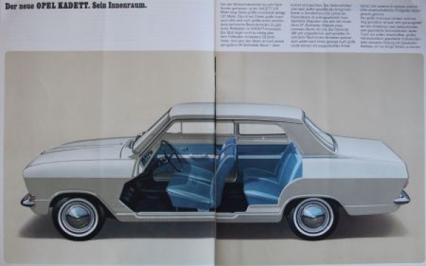 Opel Kadett Modelprogram 1967 "Der neue Kadett" Carbrochure (5710)