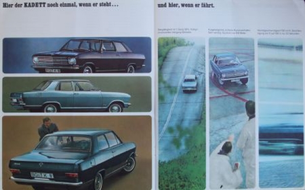 Opel Kadett Modelprogram 1967 "Der neue Kadett" Carbrochure (5710)