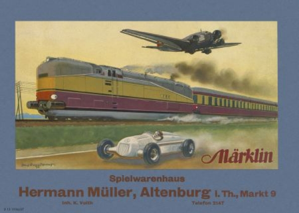 Märklin Metallbaukasten Anleitungsbuch 1936 Spielzeugkatalog (8349)