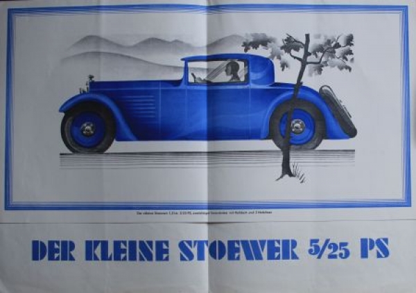 Stoewer 5/25 PS "Der kleine Stoewer" Modelprogram 1931 (S0002)