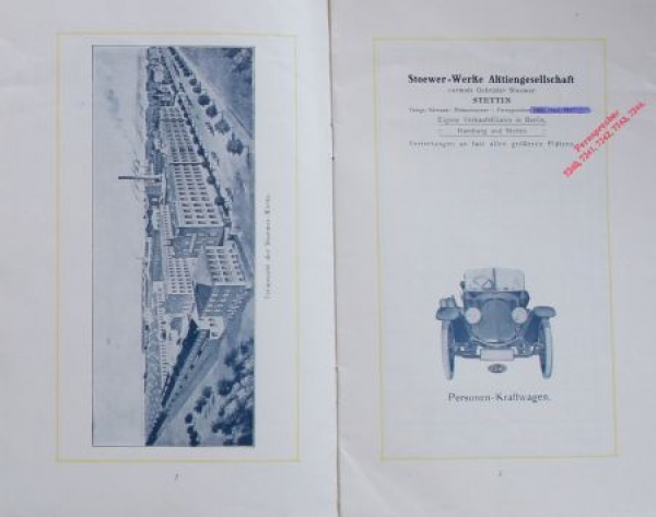 Stoewer Personenkraftwagen Modellprogramm 1920 (S0006)